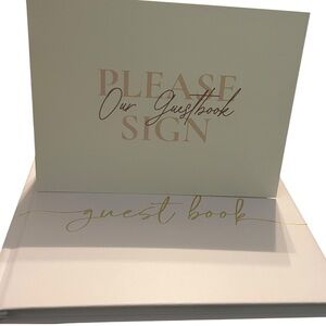 Elegant Cream Guest Book‎
